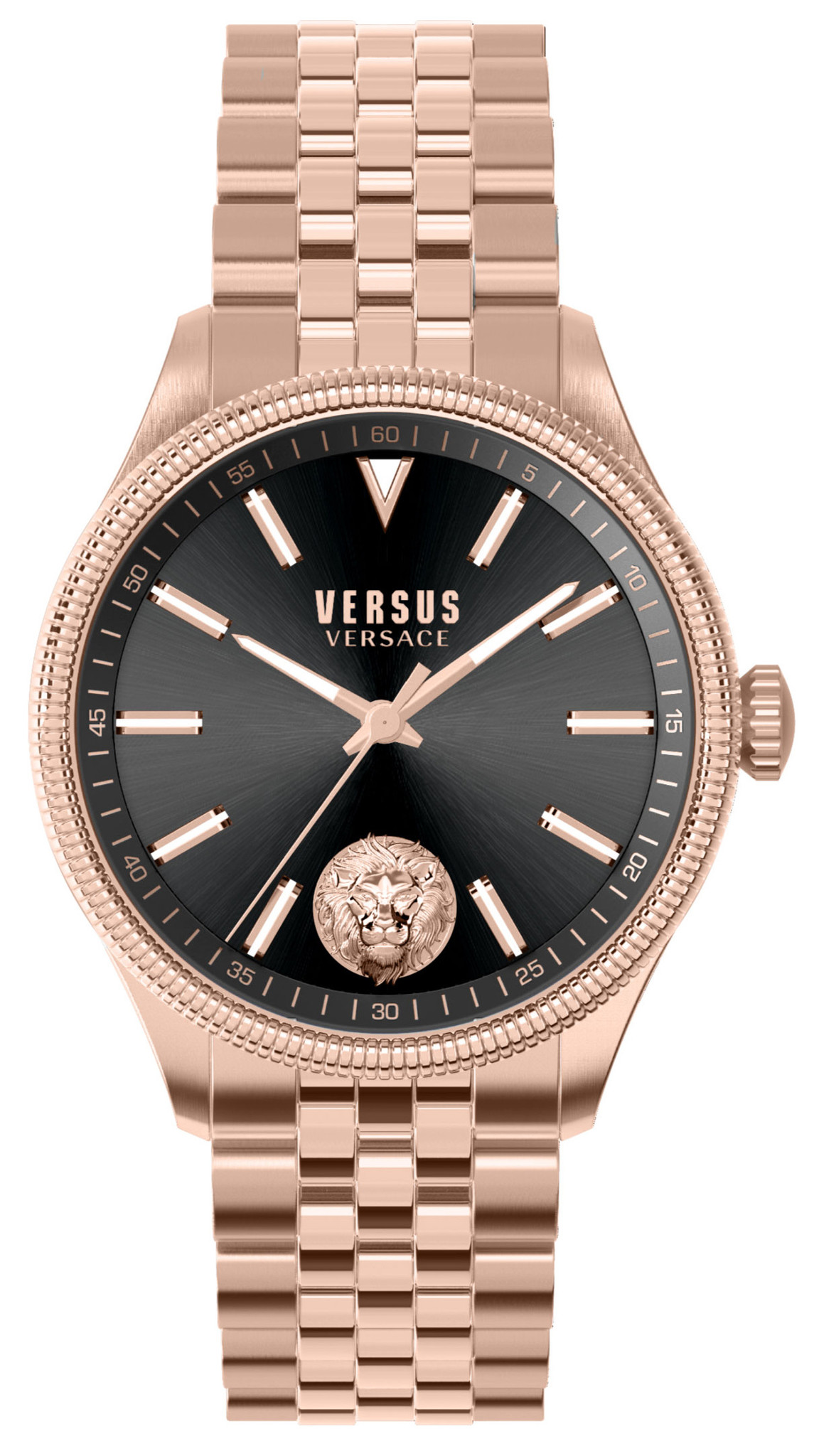美品 装飾釦●VERSUS VERSACE ケーブルニット ライオン S 黒 versus-versace-vsphi6321-