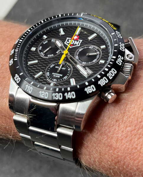 Jacques du Manoir horloge JDM Military JDM-WG017-01 Charlie II Chrono