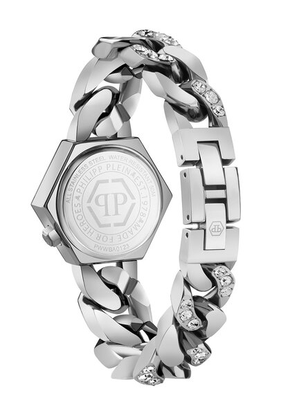 Philipp Plein Philipp Plein PWWBA0123 The Hexagon Groumette horloge