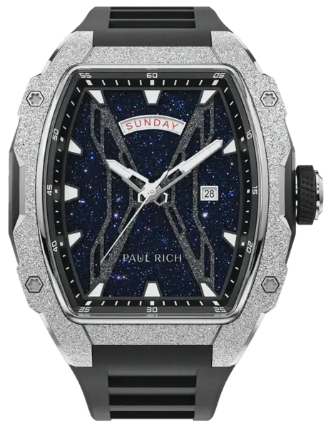 Paul Rich Paul Rich Astro Day & Date Abyss Silver FAS12 horloge 42.5 mm