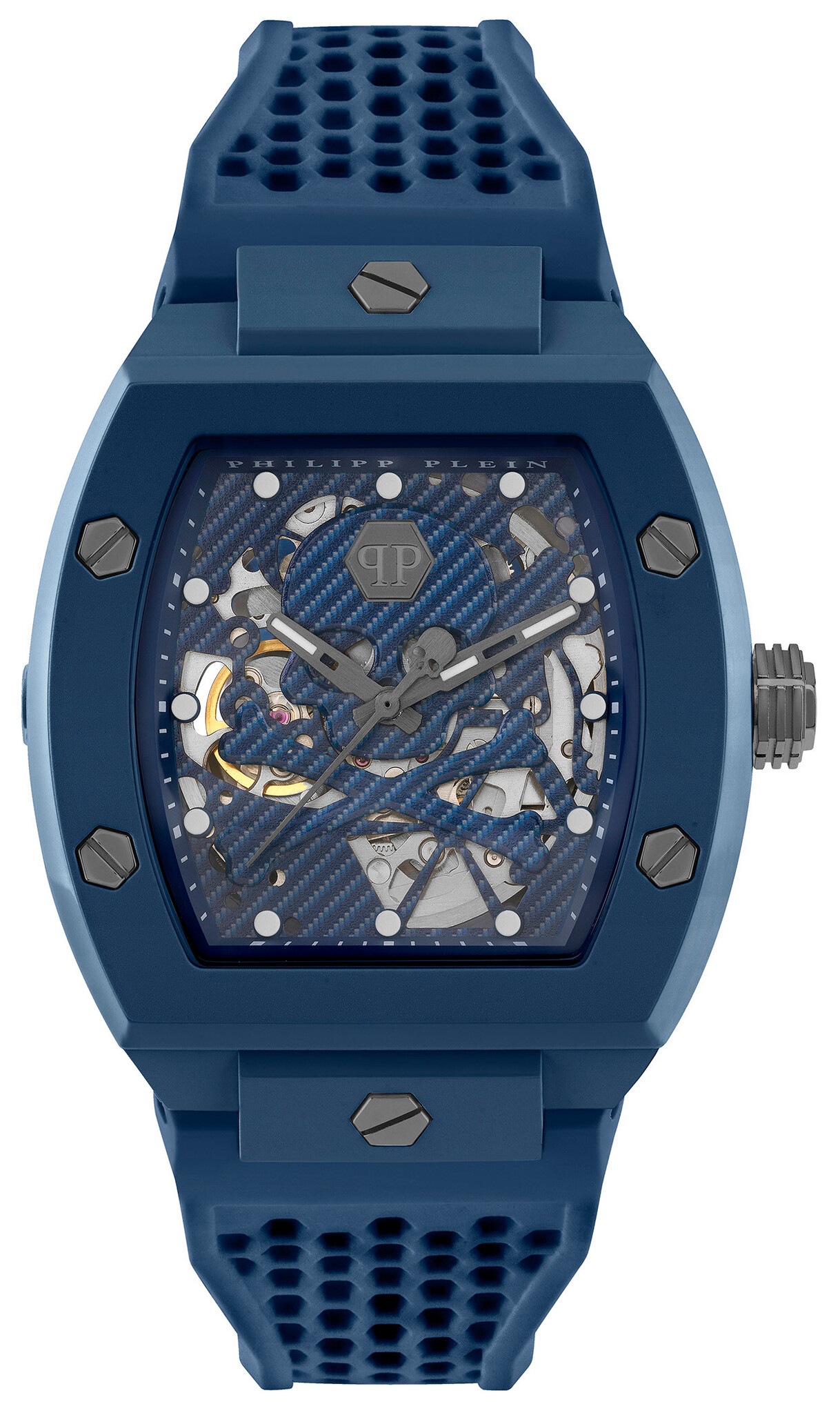Orologio Philipp Plein Skeleton Royal Sport da uomo PWPFA0724, bianco - Joyeriacanovas