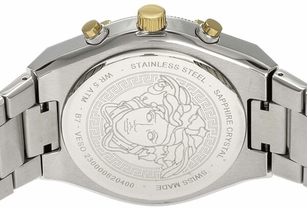 Versace Versace VESO01223 Sporty Greca horloge 46 mm