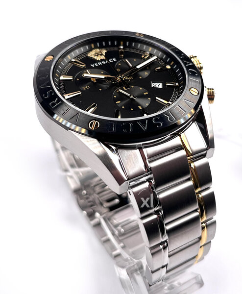 Versace Versace VEHB00619 V-Chrono heren horloge zilver/zwart 44 mm