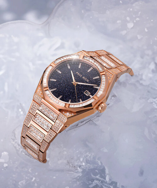 Paul Rich Paul Rich Iced Star Dust II Rose Gold ISD204 horloge 43 mm