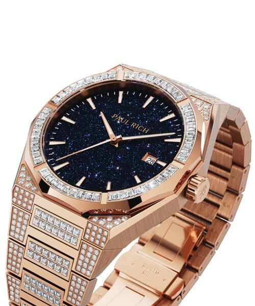 Paul Rich Paul Rich Iced Star Dust II Rose Gold ISD204-A automatisch horloge