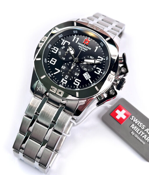 Swiss Alpine Military Swiss Alpine Military 7063.9137 heren horloge 45 mm