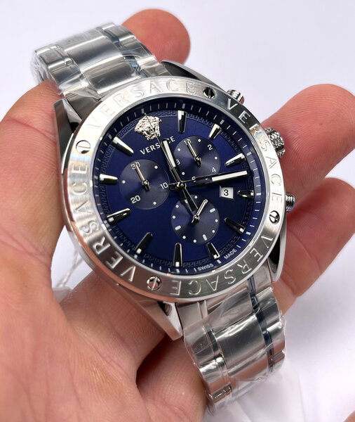 Versace Versace VEHB00519 V-Chrono heren horloge chronograaf 44 mm