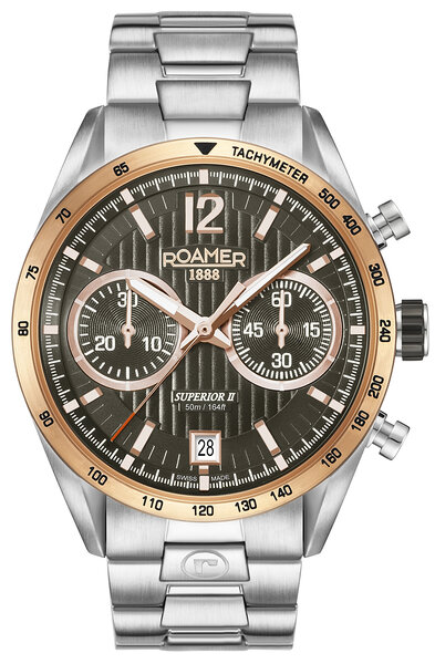 Roamer Roamer 510902 49 64 50 Superior Chrono II horloge 42 mm