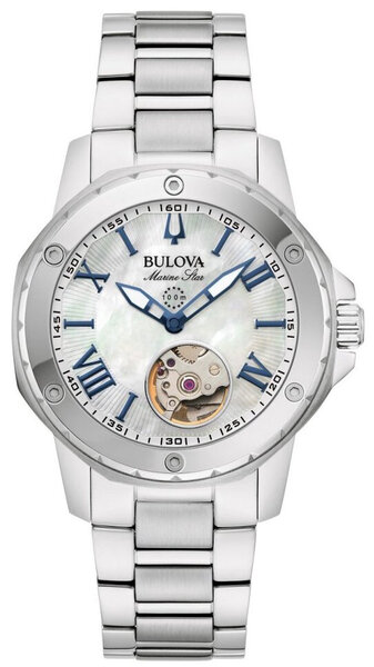 Bulova Bulova 96L326 Marine Star automatisch dameshorloge 34 mm