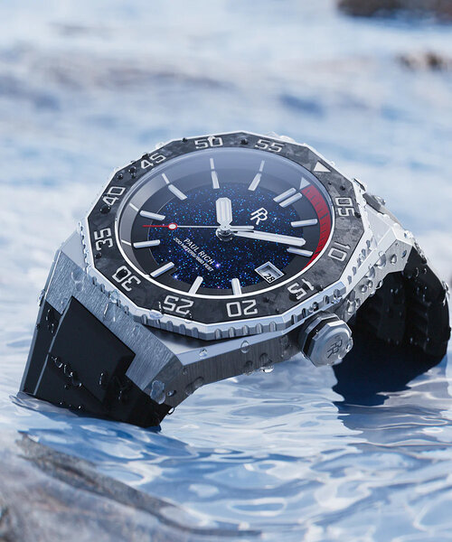 Paul Rich Paul Rich Aquacarbon Pro Midnight Silver DIV03 horloge
