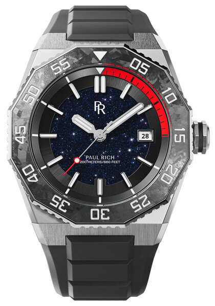 Paul Rich Paul Rich Aquacarbon Pro Midnight Silver DIV03-A automatisch horloge