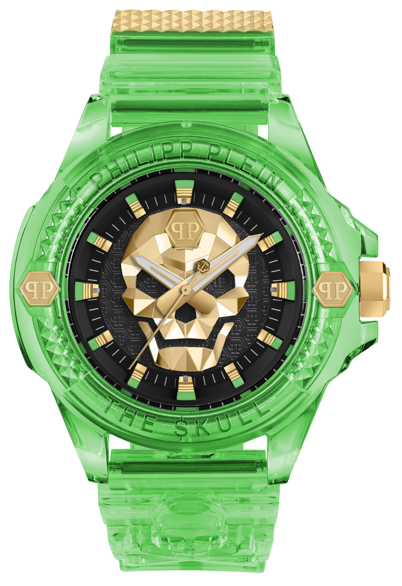 Philipp Plein Orologio $KULL Scuba DUBA Edition – Unisex Al Quarzo, Cassa Rosa TR44mm, Cinturino In Silicone Rosa - 2