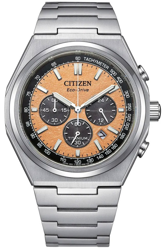 ＊52＊ Citizen CA4610-85Z Zenshin Chrono Sport Eco-Drive Titanium horloge