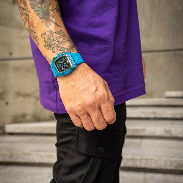 URBN22 URBN22 Nitro Liquid Blue streetlife chronograaf horloge