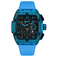 URBN22 URBN22 Nitro Liquid Blue streetlife chronograaf horloge
