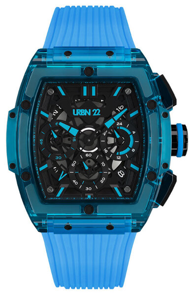 URBN22 Nitro Liquid Blue streetlife chronograaf horloge