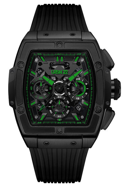 URBN22 URBN22 Onyx Nuclear Green streetlife chronograaf horloge