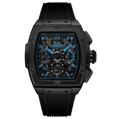 URBN22 Onyx Electric Blue streetlife horloge