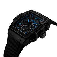 URBN22 Onyx Electric Blue streetlife chronograaf horloge