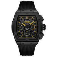 URBN22 Onyx Melting Yellow streetlife chronograaf horloge