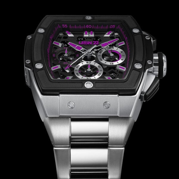 URBN22 Iron Cosmic Purple streetlife chronograaf horloge