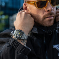 URBN22 URBN22 Iron Sunrise Yellow streetlife chronograaf horloge