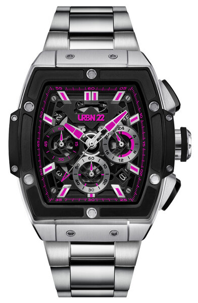 URBN22 URBN22 Iron Rebelious Pink streetlife chronograaf horloge