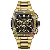 URBN22 Exclusive Golden Gambler streetlife chronograaf horloge