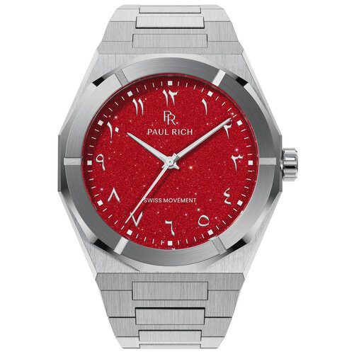 Paul Rich Star Dust II Pasha's Ruby Arabic Silver ARAB207 horloge
