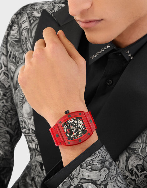 Philipp Plein Philipp Plein PWPTA0224 The Skeleton Crystal automatisch horloge