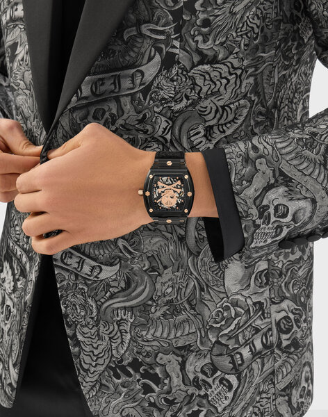 Philipp Plein Philipp Plein PWPTA0424 The Skeleton Crystal automatisch horloge