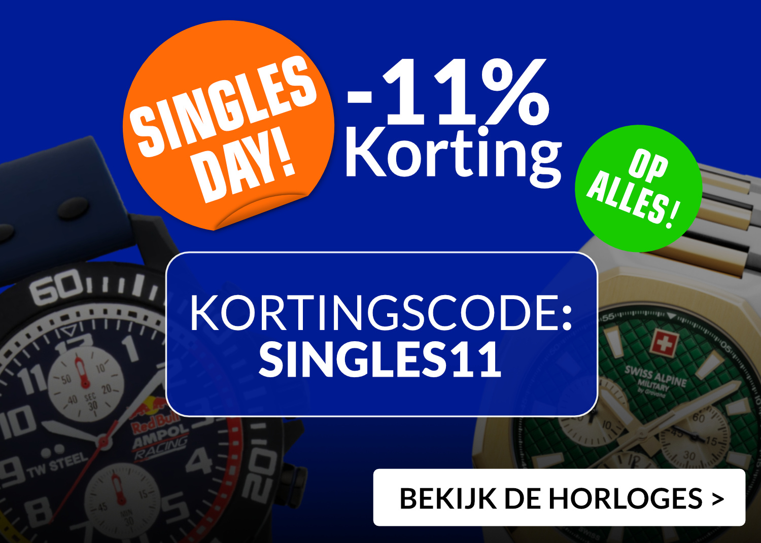 Singles Day korting bij WatchXL
