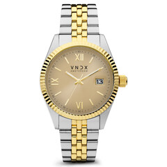 VNDX Dare Devil XL Silver Gold Beige MT43008-04 dameshorloge