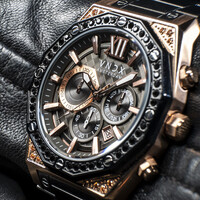 VNDX Amsterdam VNDX Wise Man Steel Stones Rose Gold MR11880-16 horloge