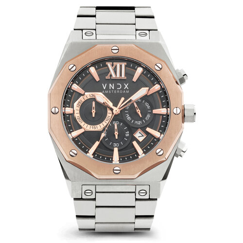 VNDX Wise Man Steel Silver Rose Gold MS11885-TR horloge
