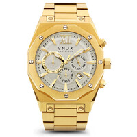 VNDX Amsterdam VNDX Wise Man Steel Gold White MD11885-02 horloge