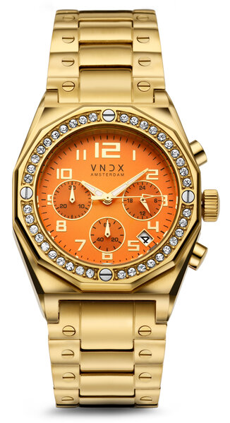 VNDX Amsterdam VNDX The One Gold Orange MD12886-30 dameshorloge