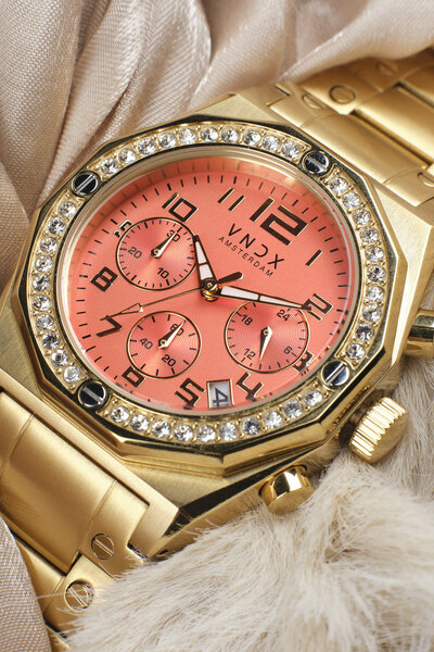 VNDX Amsterdam VNDX The One Gold Orange MD12886-30 dameshorloge