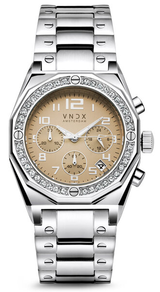 VNDX The One Silver Beige MS12886-05 dameshorloge