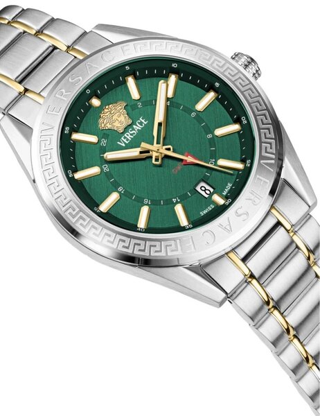 Versace Versace VEAFA0524 V-Code GMT horloge 42 mm