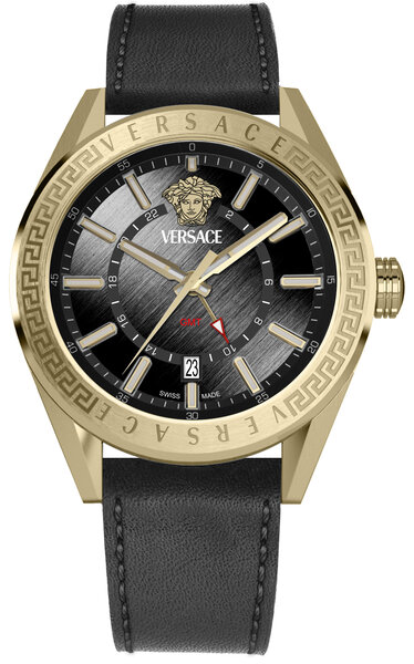 Versace Versace VEAFA0224 V-Code GMT horloge 42 mm