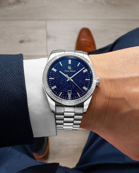 Paul Rich Paul Rich Legacy Aventurine Silver Blue LEG02 horloge
