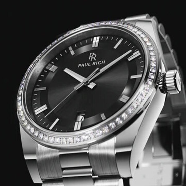 Paul Rich Paul Rich Legacy Silver Black LEG04 horloge