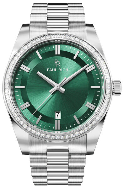 Paul Rich Paul Rich Legacy Silver Green LEG11 horloge