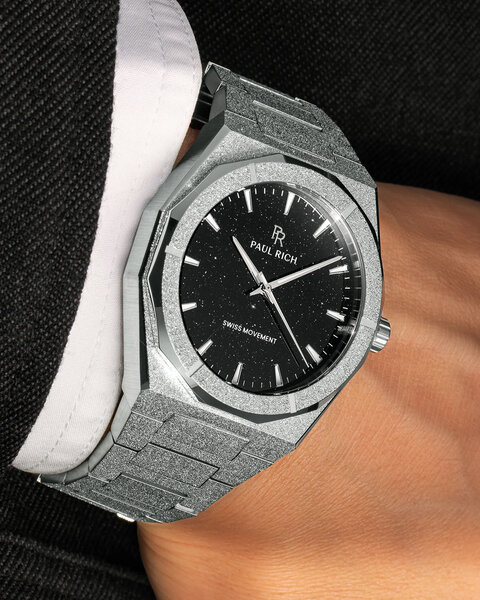 Paul Rich Paul Rich Frosted Star Dust II Void Silver Black VOID04 horloge