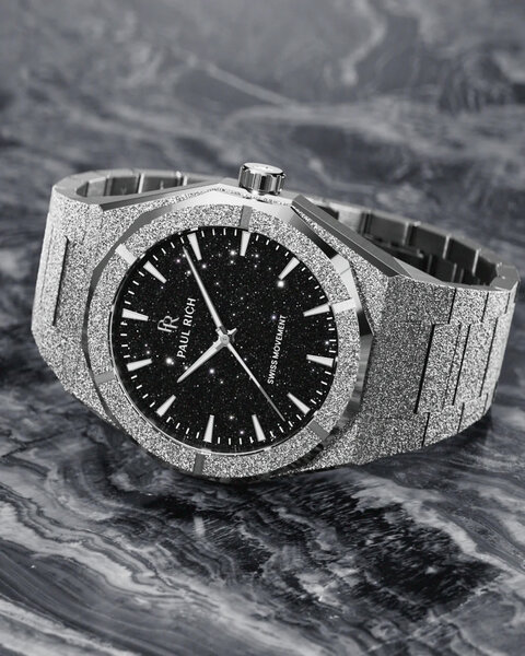 Paul Rich Paul Rich Frosted Star Dust II Void Silver Black VOID04 horloge