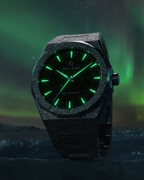 Paul Rich Paul Rich Frosted Star Dust II Void Silver Black VOID04 horloge