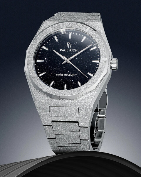 Paul Rich Paul Rich Frosted Star Dust II Void Silver Black VOID04 horloge