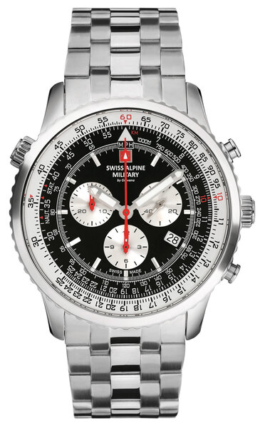 Swiss Alpine Military Swiss Alpine Military 7078.9137 chronograaf heren horloge 45 mm