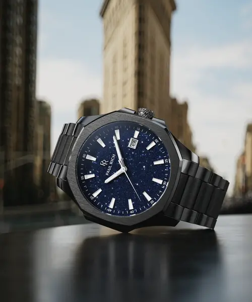 Paul Rich Paul Rich Mercer Gotham Aventurine Blue MER02 horloge